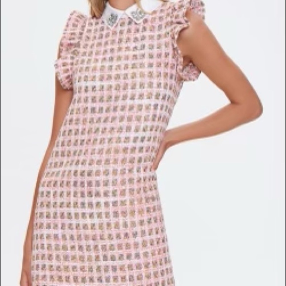 Tweed rainbow dress